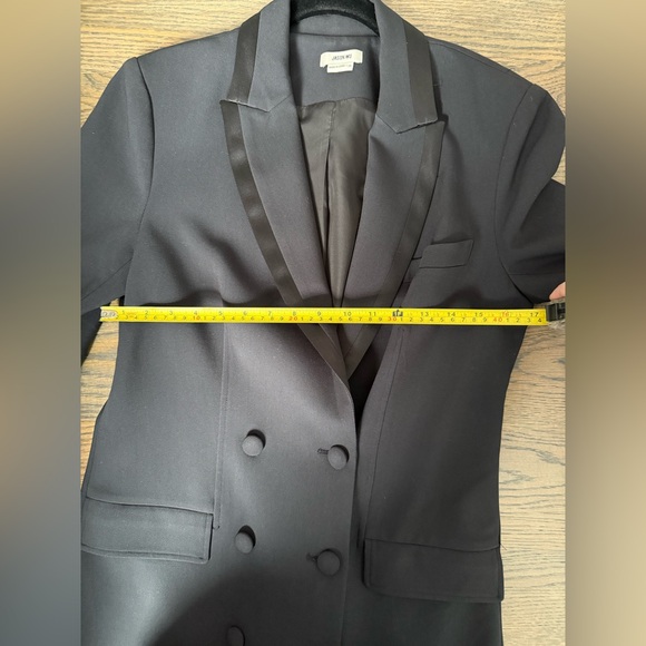 Jason Wu Women Black Double-Breasted Blazer Dress with satin lapels. Worn once. - Picture 5 of 5